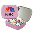 Small Pink Mint Tin Filled with Printed Mints